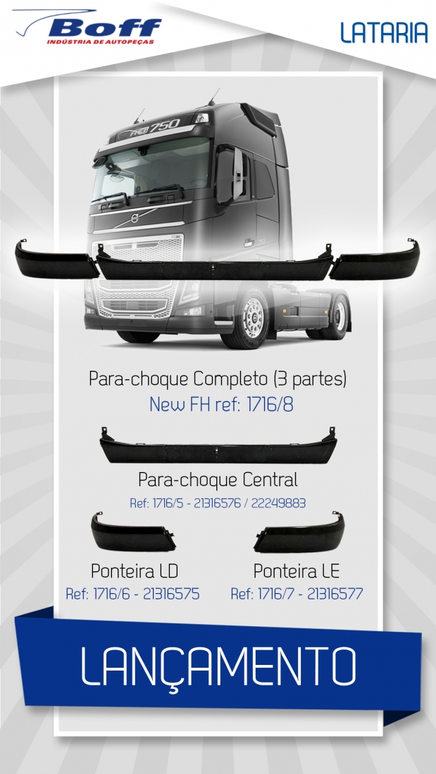 Lançamento Para-choque New FH Completo