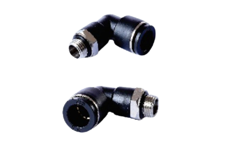 CONEXÃO EM L PLÁSTICA ROSCA BSP PARA MOLDES