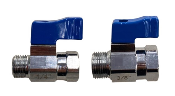 TORNEIRA COM ESFERA MACHO/FÊMEA PARA MANIFOLDS