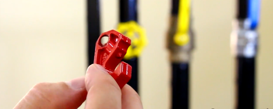 BLOQUEIO DE VÁLVULA REGISTRO OU VÁLVULA GAVETA  UTILIZANDO O DBU