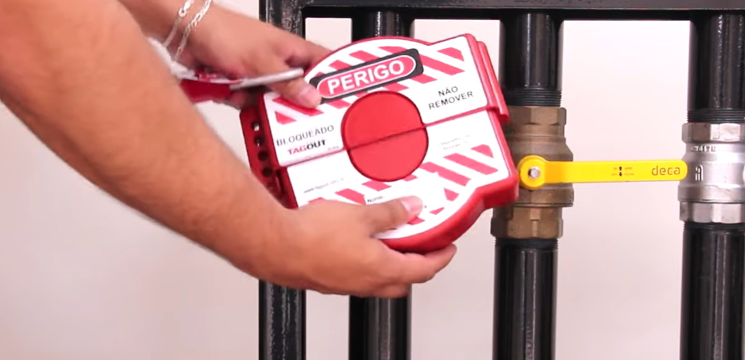 Bloqueio Ajustável para Válvula Registro, Gaveta e Globo de 1/2" até 7"