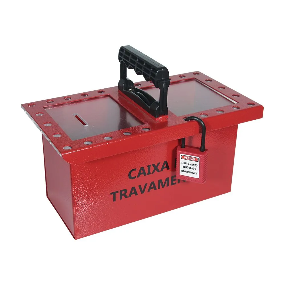 Caixa de Bloqueio em Aço - 26 cadeados