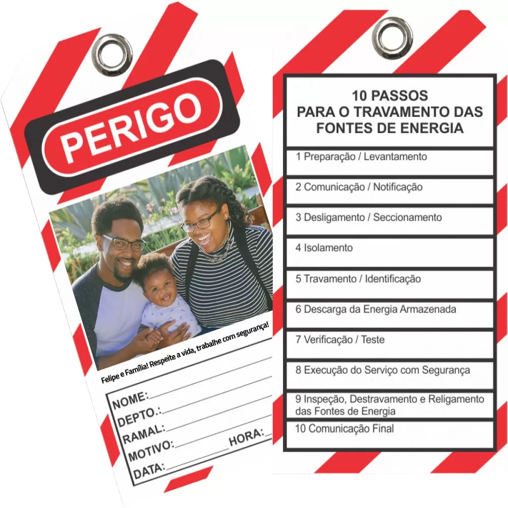 Etiqueta de Bloqueio Personalizada