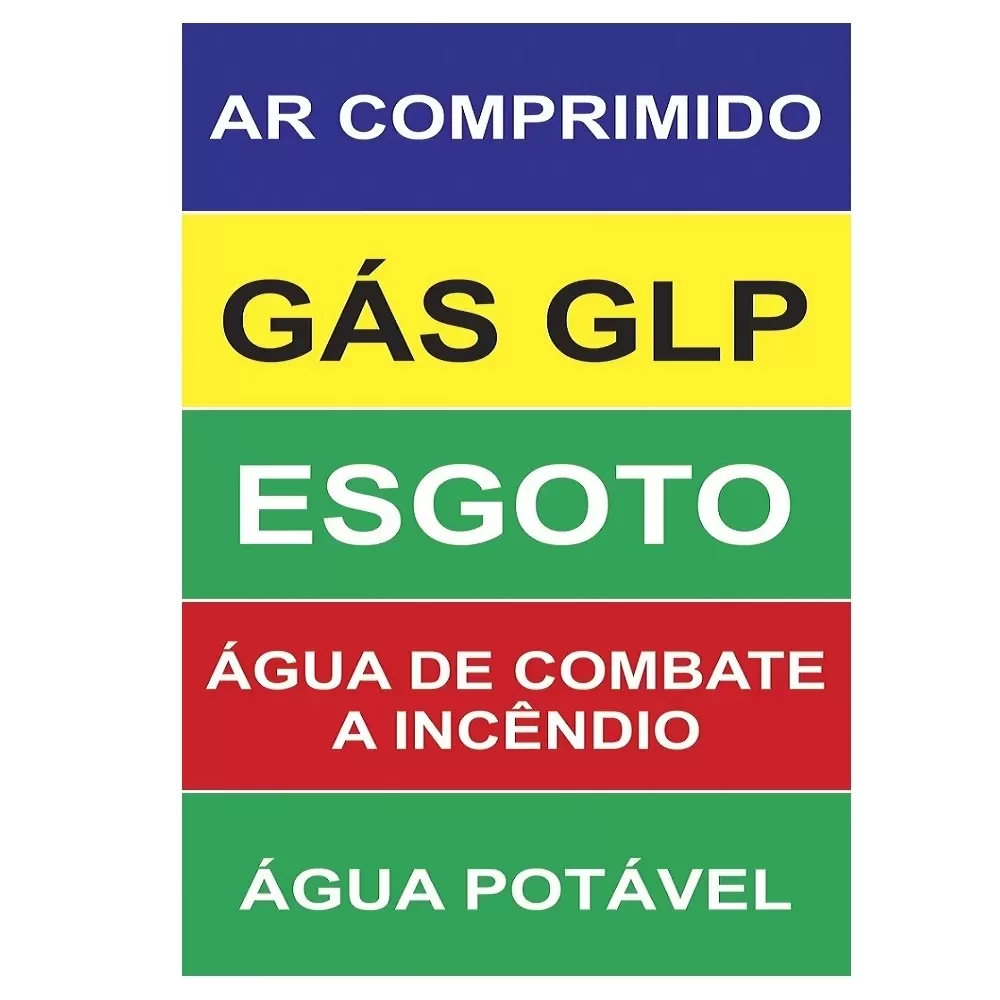 Marcadores de Tubulação e Setas de Direção de Fluxo